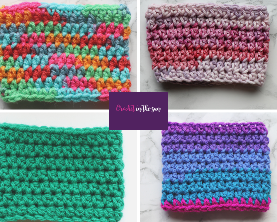 Free Cup Cozy crochet pattern. You can make these in so many beautiful colors! See the blog for the FREE pattern and photo tutorial. #crochet #crochettutorial #crochetinthesun