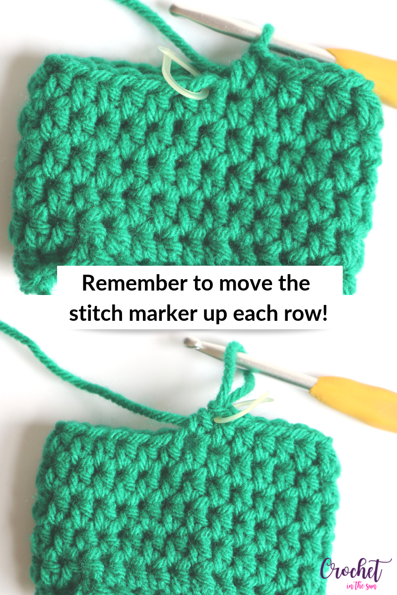 30 minute Cup Cozy- Free crochet pattern thats quick and easy - REMINDER: Use your stitch markers, and move them up each row! See the blog for full directions #crochet #crochettutorial #crochetinthesun #crochetforbeginners 
