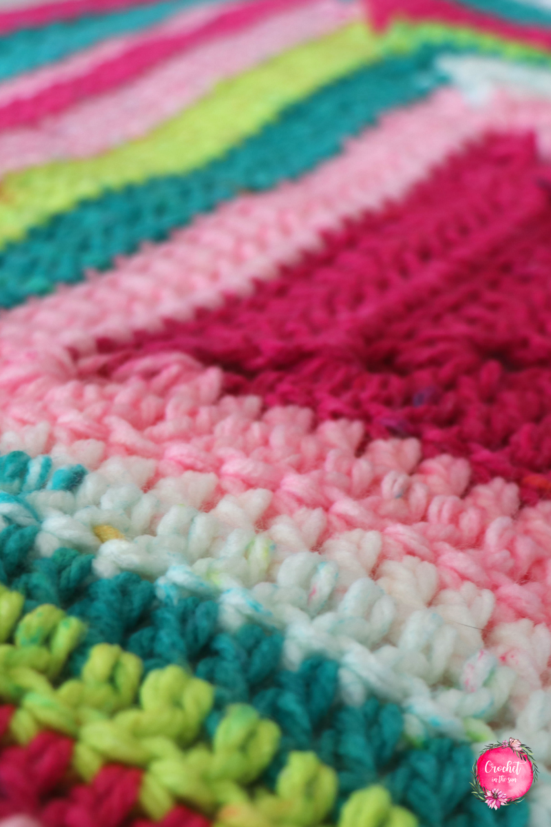 Quick and easy crochet baby blanket pattern that is free, beginner