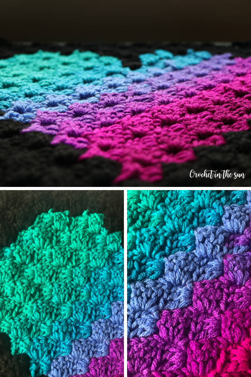 Corner to corner heart free crochet pattern. This free pattern includes a photo tutorial, and also explains how to change colors in c2c. Great Valentine's Day gift craft. #howtocrochet #crochetforbeginners #crochet #c2c #cornertocornercrochet