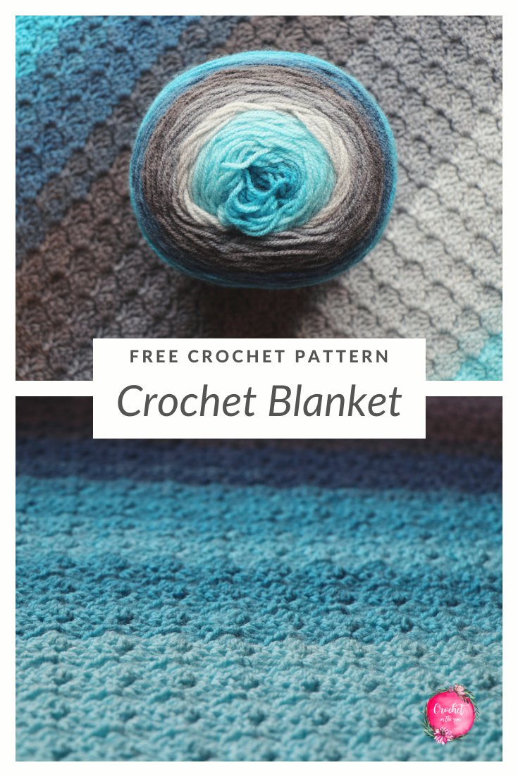Free crochet pattern for a corner to corner blanket border. This includes a photo tutorial and is beginner friendly. You can use the blanket border pattern on ANY blanket too! #crochetblankets #crochetinthesun #howtocrochet #cornertocorner #c2ccrochet