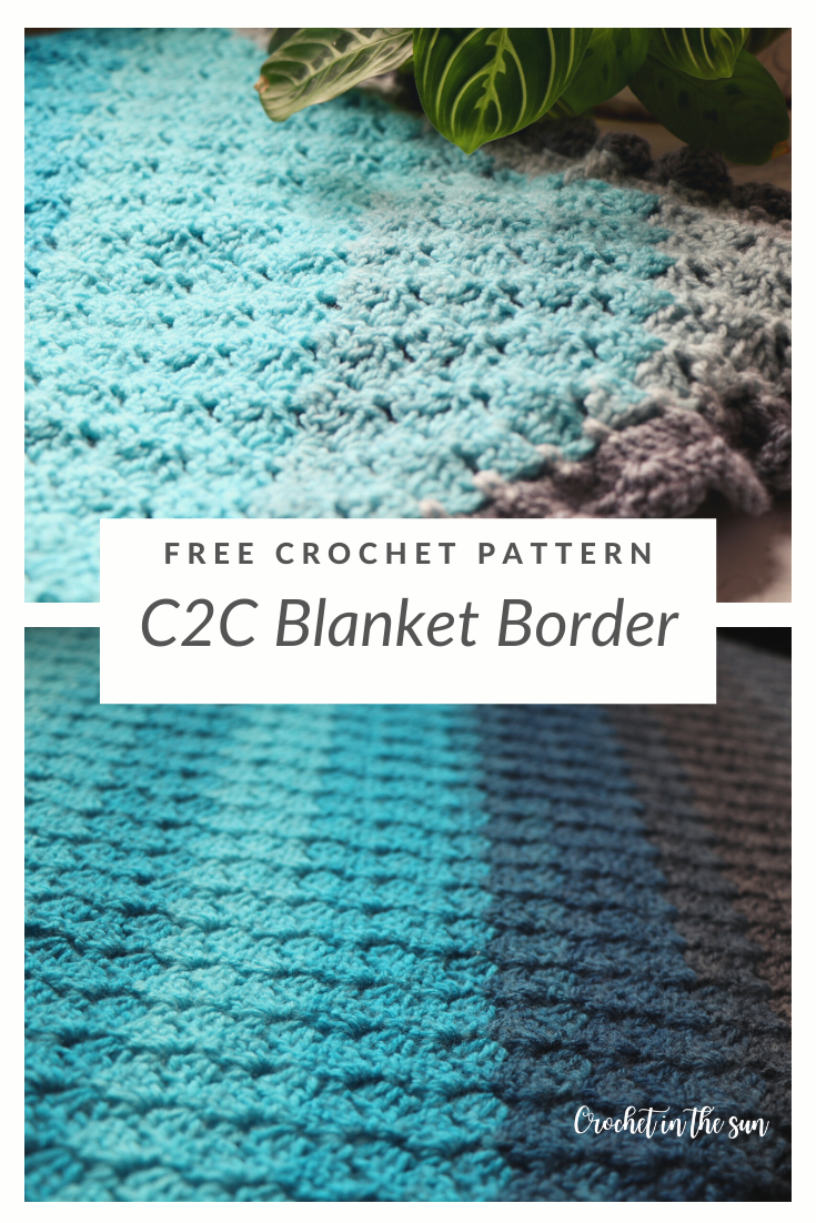 Learn how to crochet in corner to corner (C2C) with this free pattern, which is easy and great for beginners #crochet #c2c #crochetinthesun