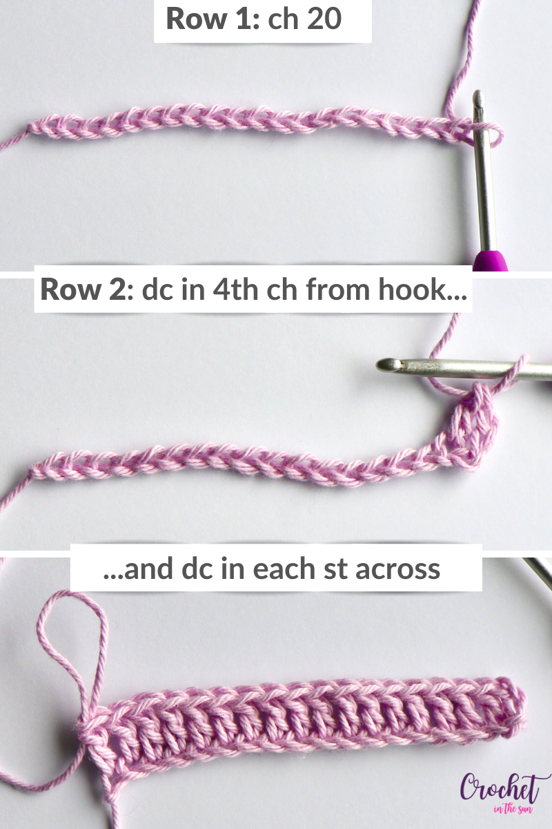 Photo tutorial for the crochet coaster pattern. Quick and easy. Here are steps 1-2
