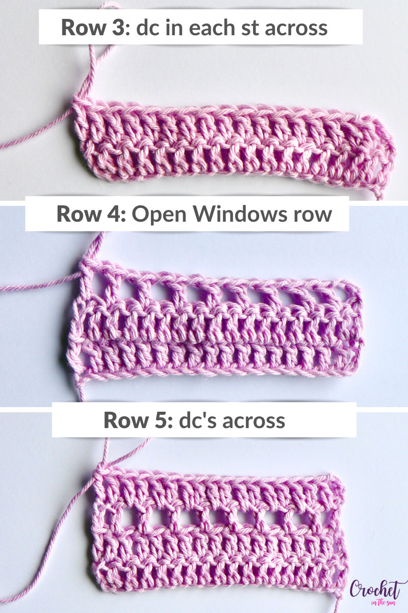 Photo tutorial for the crochet coaster pattern. Quick and easy. Here are rows 3, 4, and 5.