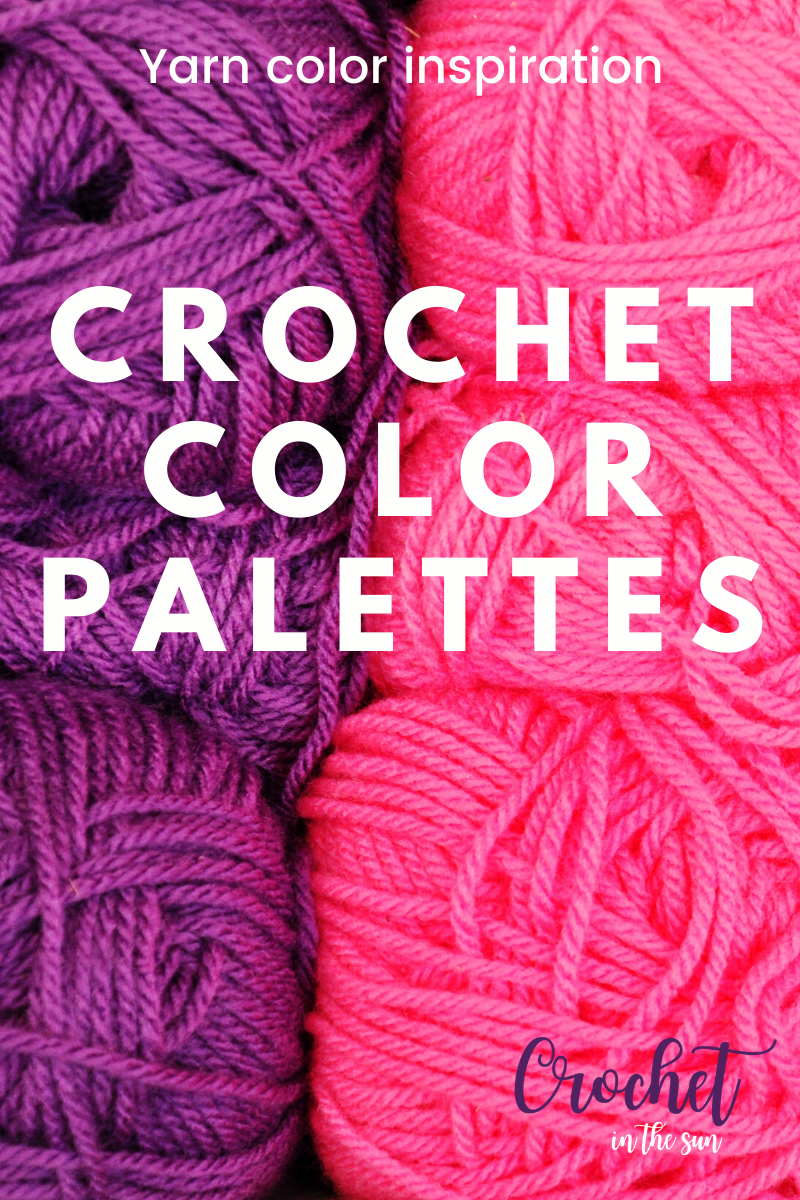 The BEST crochet color palette ideas for your next crochet project (crochet color combinations)! This features rainbow colors, your favorite Disney princess and Disney characters, and a bright tropical color board. These will give you some great ideas for your next crochet project!