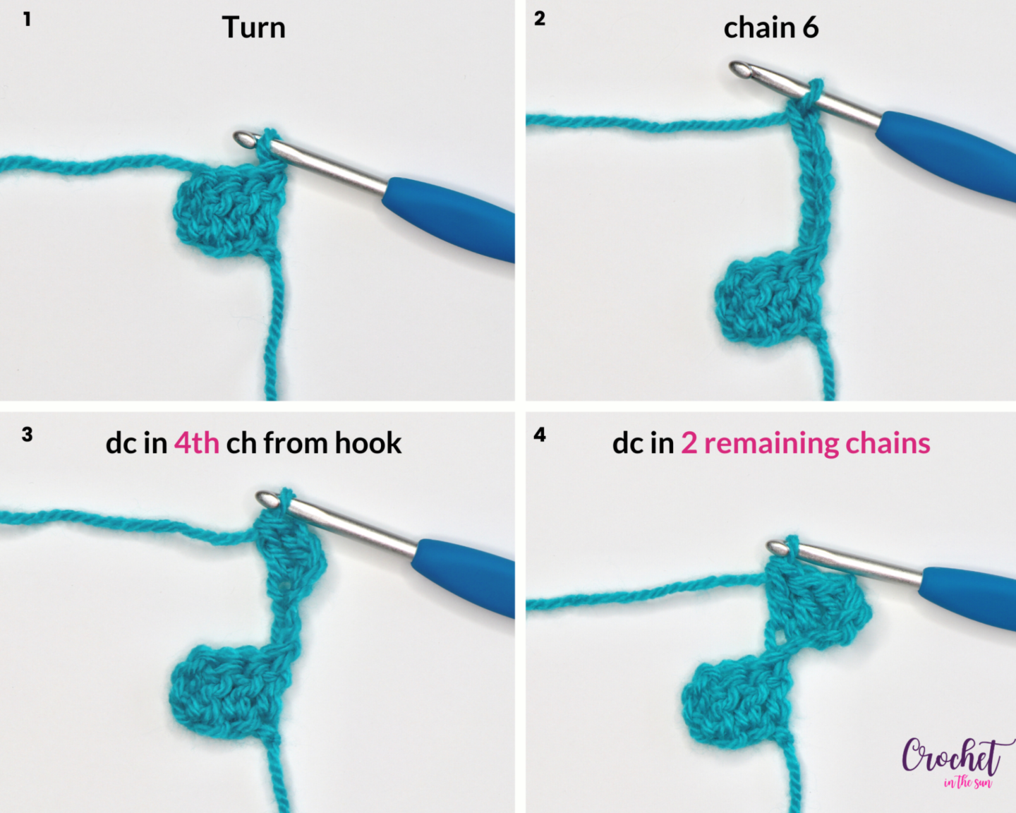Learn how to corner to corner crochet (photo 2 of 5). This provides a clear, step-by-step photo tutorial for the c2c stitch (corner to corner stitch). This stitch is easy to learn and is beginner friendly. Learn how to crochet! There are so many c2c project ideas you will be able to complete!