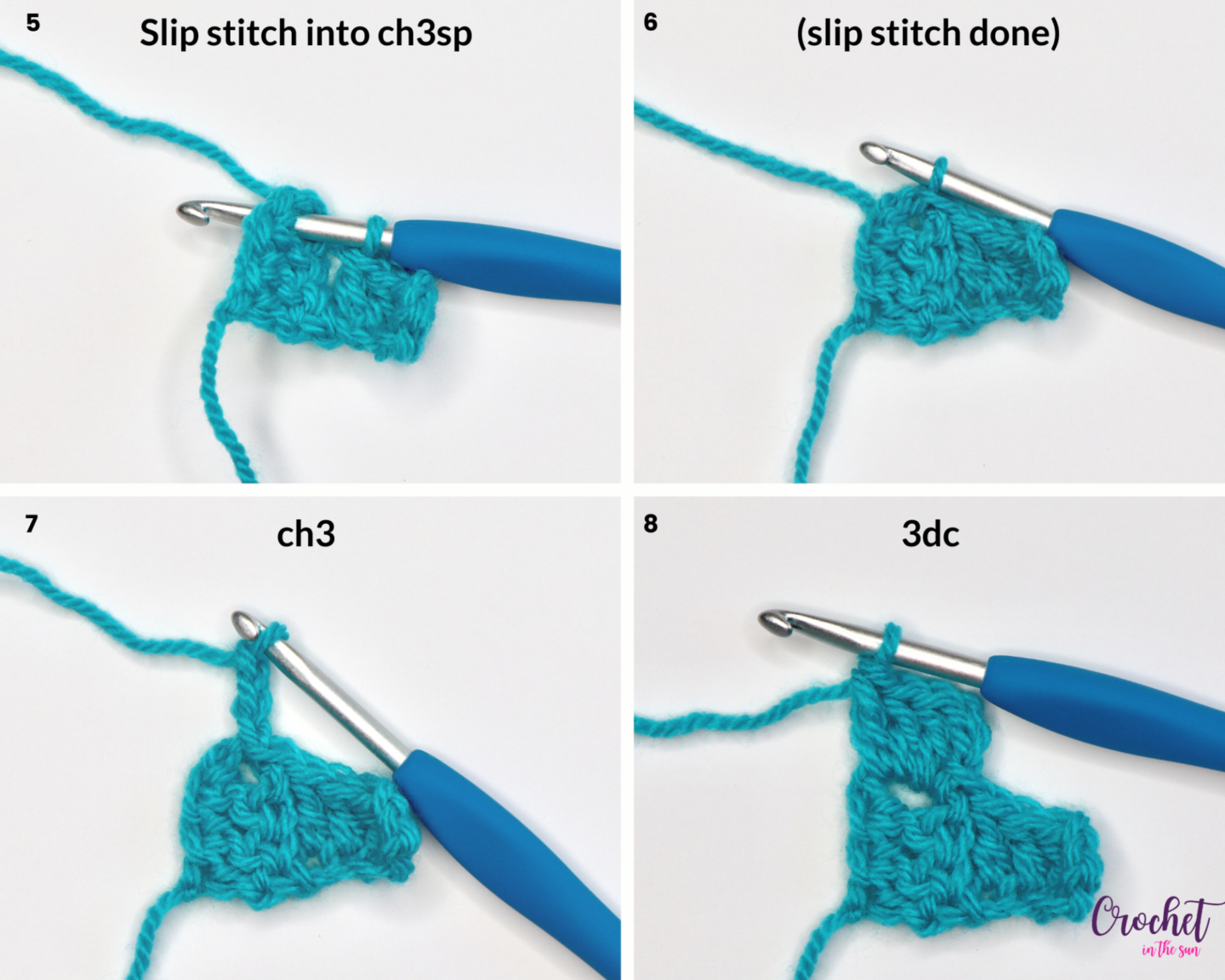 Learn how to corner to corner crochet (photo 3 of 5). This provides a clear, step-by-step photo tutorial for the c2c stitch (corner to corner stitch). This stitch is easy to learn and is beginner friendly. Learn how to crochet! There are so many c2c project ideas you will be able to complete!