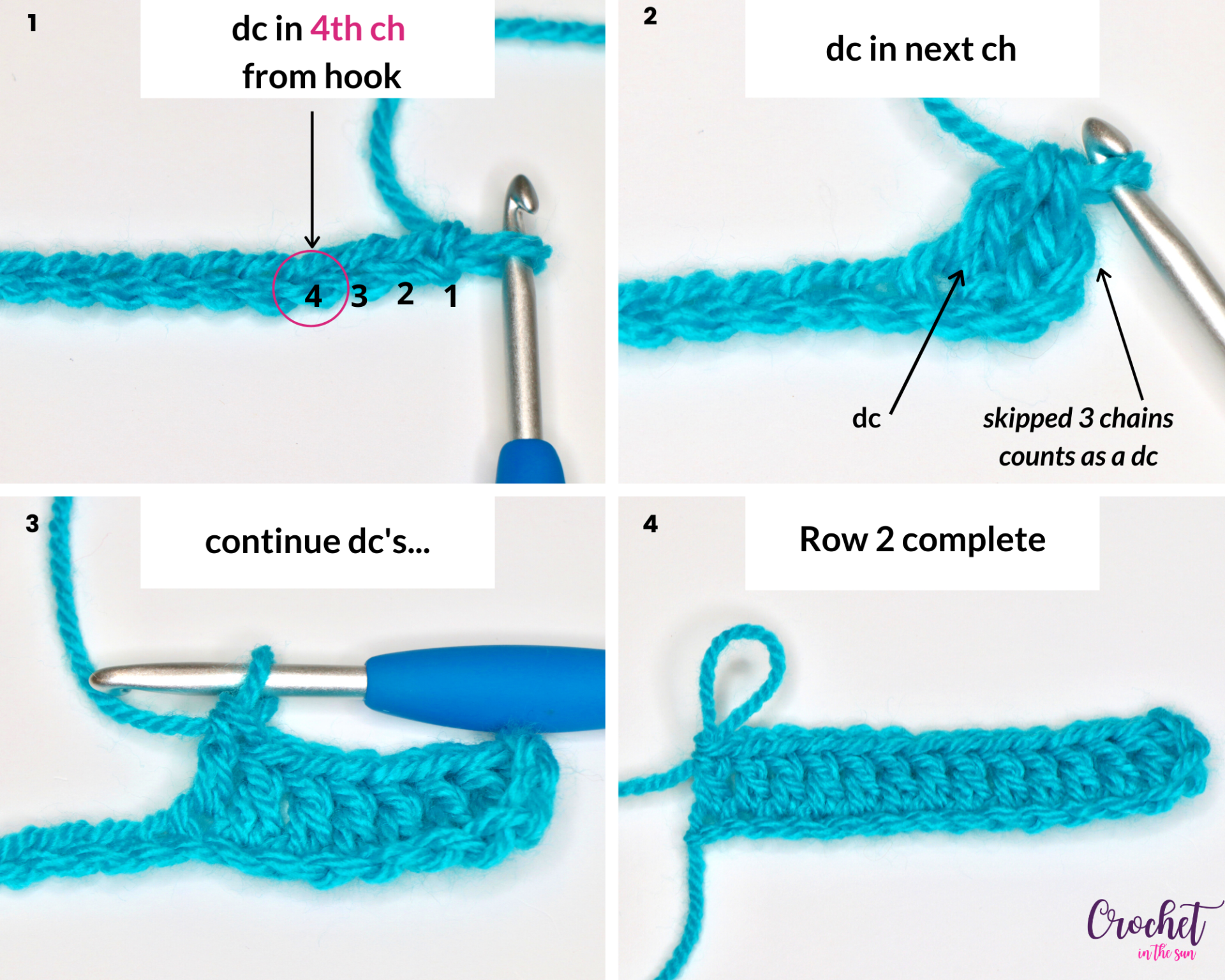 FREE and easy crochet project. This features my 'Open Windows' stitch which is an easy stitch repeat, and works up to be so beautiful! This is the progress after Row 2 Beginner friendly and free crochet pattern!