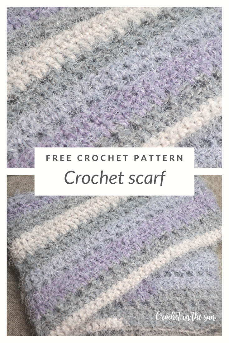 Free and easy crochet scarf project. Quick crochet scarf pattern