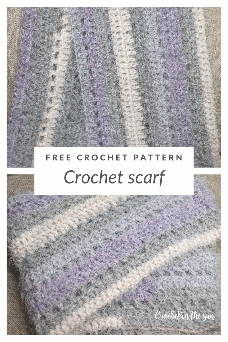 Free and easy crochet scarf project. Quick crochet scarf pattern ...