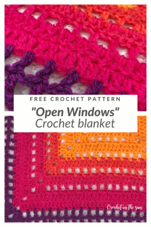 Check out this easy and free crochet blanket pattern. Beginner friendly. Includes a clear photo tutorial and written pattern. Make your own Open Windows crocheted blanket!