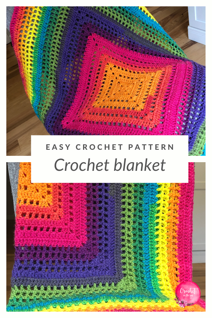 Crochet to reduce anxiety: Here is a great project! Check out this easy and free crochet blanket pattern. Beginner friendly. Includes a clear photo tutorial and written pattern.