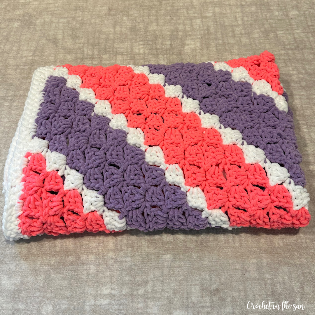 C2C blanket pattern. Free crochet pattern. Beginner friendly. Photo tutorial included.