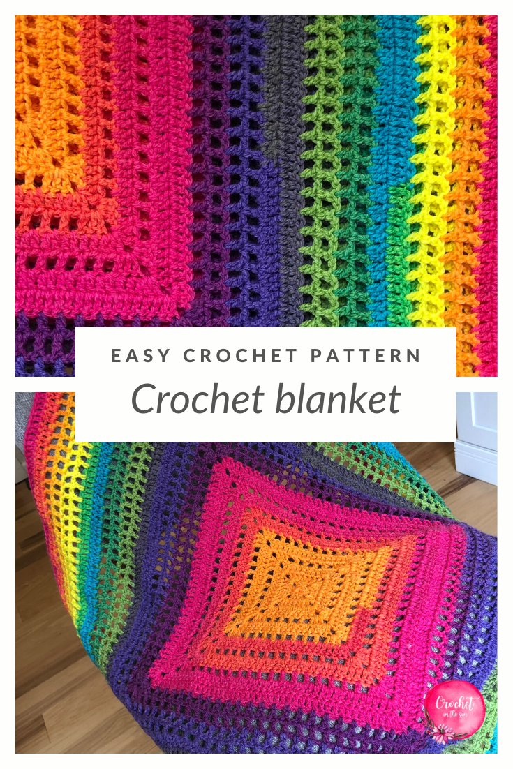 Check out this easy and free crochet blanket pattern. Beginner friendly. Includes a clear photo tutorial and written pattern. Make your own Open Windows crocheted blanket!