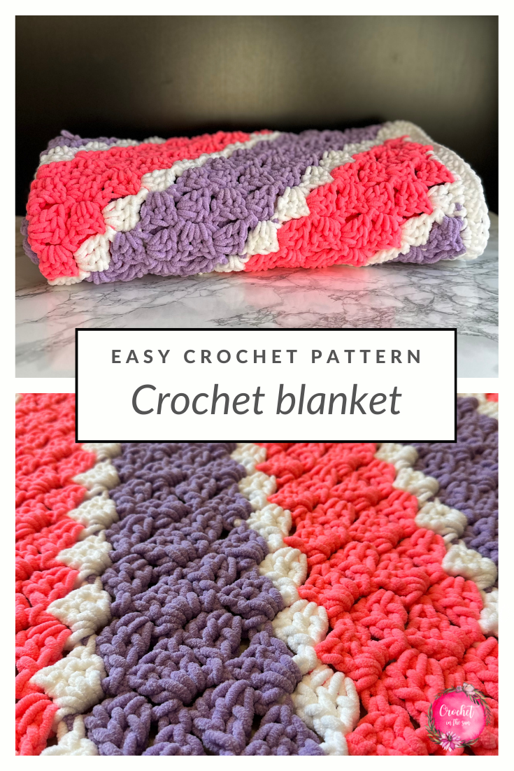 Corner to Corner blanket pattern - Sugar Plum snuggles. Free crochet pattern. Beginner friendly. Photo tutorial.