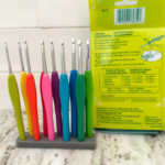 Clover hook set. I highly recommend this pack of crochet hooks. Includes 10 crochet hooks, sizes 2.25mm to 5.5mm!