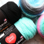 Stash of yarn thats great for beginners. I highly recommend worsted weight yarn - here you have Red Heart Super Saver. And even this lighter weight Lion Brand mandala will work great as well!