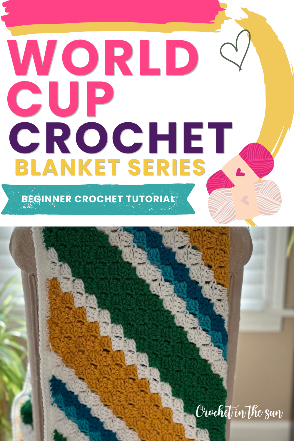 Free World Cup crochet blanket patterns - one for every team. C2C beginner-friendly series with color charts dropping throughout the 2026 World Cup.